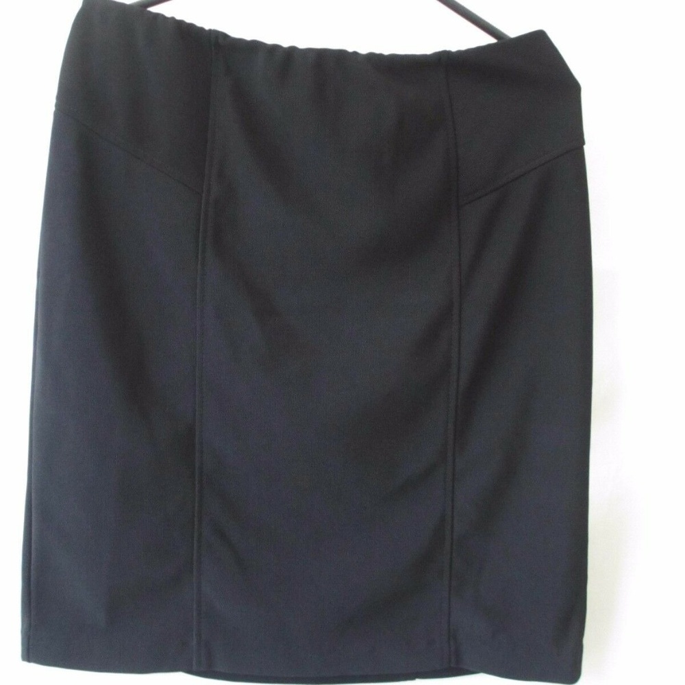 AGB L LARGE Waist ELASTIC Skirt BLACK USA MINI